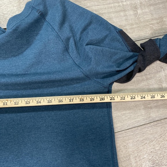 Lululemon Sweatshirt Men Large Blue Two Tone Crewneck Athletic Pullover Training - Picture 5 of 10
